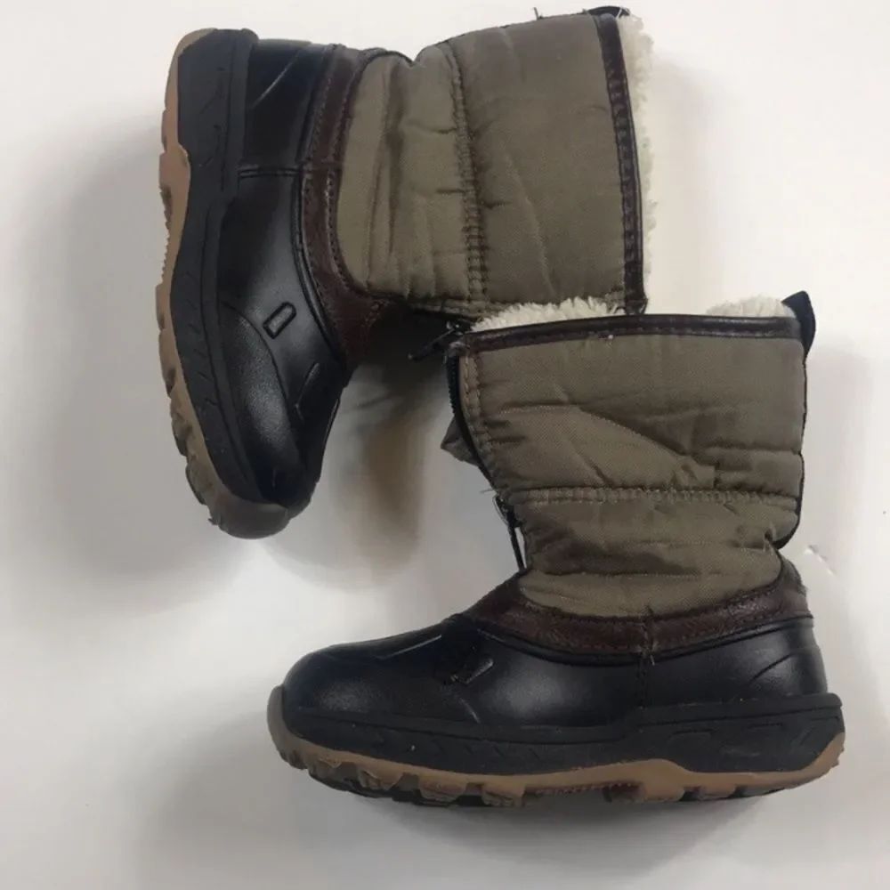 Carter's Kids' Black and Brown Winter Boots